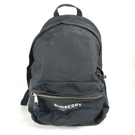Burberry Bicolor Nylon Rucksack Schwarz Weiß