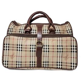 Burberry Vintage Reisetasche Beige/Braun 50 cm Braun Beige