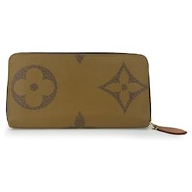 Louis Vuitton-Louis Vuitton Zippy Wallet Monogram Reverse Brown-Brown