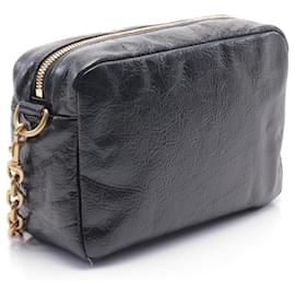 Balenciaga-Balenciaga Monaco XS Leather Camera Shoulder Bag-Black
