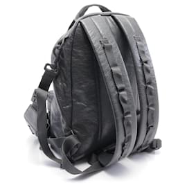 Balenciaga-Balenciaga Leather Army Multi Carry Backpack-Grey