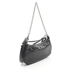 Balenciaga-Balenciaga Le Cagole Mini BB Leather Handbag-Black