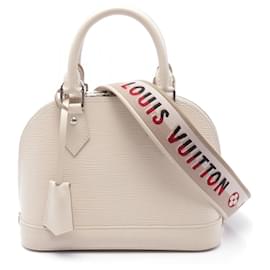 Louis Vuitton-Louis Vuitton Alma BB Leather Handbag M58706-White