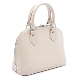 Louis Vuitton-Louis Vuitton Alma BB Leather Handbag M58706-White