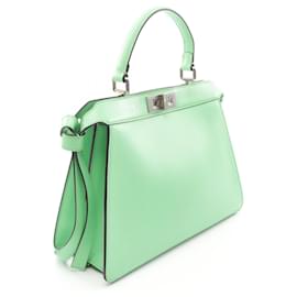 Fendi-Fendi Peekaboo ISeeU Medium Leather Handbag-Green