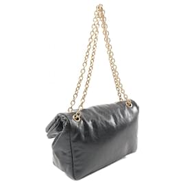 Balenciaga-Balenciaga Monaco Small Chain Leather Bag-Black