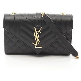 Yves Saint Laurent Borsa a tracolla piccola in pelle Saint Laurent Nero