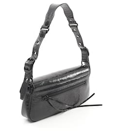 Balenciaga-Balenciaga Le Cagole S Leather Shoulder Bag-Black