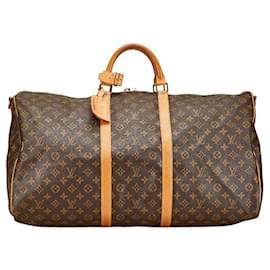 Louis Vuitton-Louis Vuitton Monogram Keepall Bandouliere 55 Bag-Brown