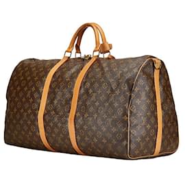 Louis Vuitton-Louis Vuitton Monogram Keepall Bandouliere 55 Bag-Brown