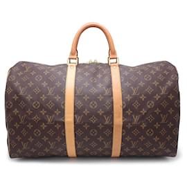 Louis Vuitton-Louis Vuitton Monogram Keepall 50 Travel Bag-Brown
