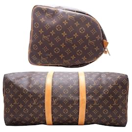 Louis Vuitton-Louis Vuitton Monogram Keepall 50 Travel Bag-Brown