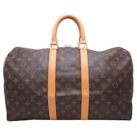 Louis Vuitton-Louis Vuitton Monogram Keepall 45 Travel Bag-Brown