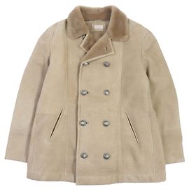 Brunello Cucinelli Mouton Coat Beige L Beige