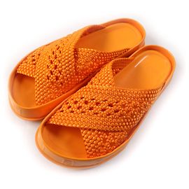 Sandali Fendi Zucca Slide Arancioni 36 Donne Arancione