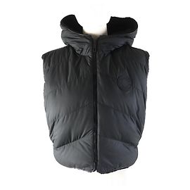 Hermès Chaleco reversible de cuero de cordero y piel de cordero Hermes Negro