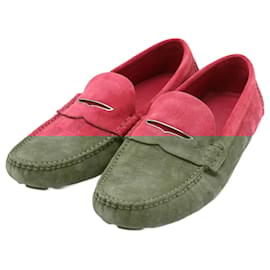 Louis Vuitton-Louis Vuitton Damier Shade Line Driving Shoes Loafers ND0195-Other