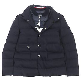 Moncler BESS Wool Down Jacket Dark Navy Navy blue