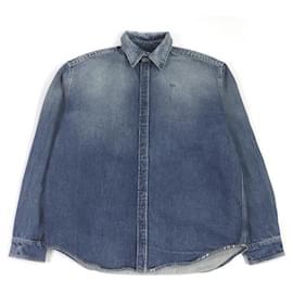 Balenciaga-Balenciaga Denim Shirt Indigo Blue S-Other