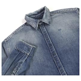Balenciaga-Balenciaga Denim Shirt Indigo Blue S-Other