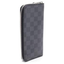 Louis Vuitton-Louis Vuitton Zippy Wallet Damier Graphite N63095-Black