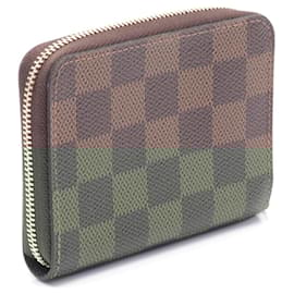 Louis Vuitton-Louis Vuitton Zippy Coin Purse Wallet Brown N63070-Brown