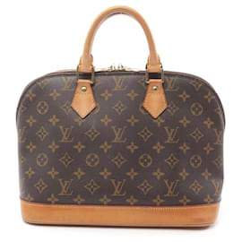 Louis Vuitton-Louis Vuitton Alma PM Handbag Monogram Brown-Brown