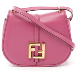 Fendi-Fendi Small Leather Shoulder Bag Pink-Pink