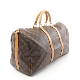 Louis Vuitton-Louis Vuitton Keepall Bandouliere 50 Boston Bag M41416-Brown