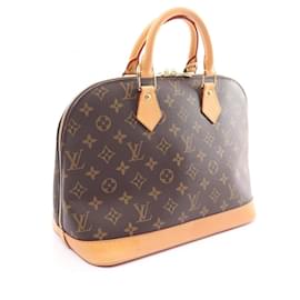 Louis Vuitton-Louis Vuitton Alma PM Handbag Monogram Brown-Brown