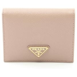Prada-Prada Saffiano Leather Bifold Wallet Beige-Beige