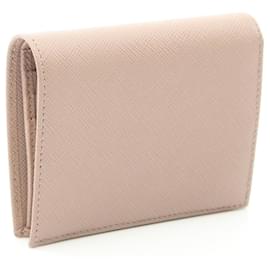 Prada-Prada Saffiano Leather Bifold Wallet Beige-Beige