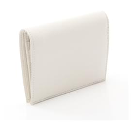 Prada-Prada Saffiano Leather Bifold Wallet White-White