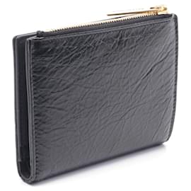 Balenciaga-Balenciaga Monaco Bifold Wallet Leather-Black