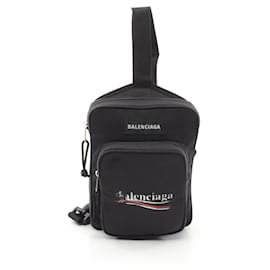 Balenciaga-Balenciaga Explorer Nylon Waist Bag Black-Black