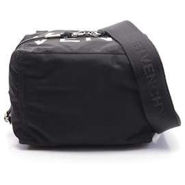 Givenchy-Givenchy Nylon Leather Pandora Small Shoulder Bag BK50CRK1VF004-Black