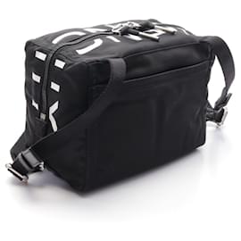 Givenchy-Givenchy Nylon Leather Pandora Small Shoulder Bag BK50CRK1VF004-Black