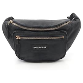 Balenciaga-Balenciaga Explorer Nylon Belt Bag Black-Black