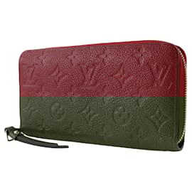 Louis Vuitton-Louis Vuitton Monogram Zippy Wallet-Red