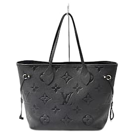 Louis Vuitton-Louis Vuitton Monogram Empreinte Neverfull MM Tote-Black