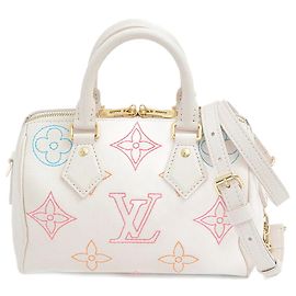 Louis Vuitton Speedy Bandouliere 20 Handbag M46667 White