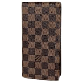 Louis Vuitton-Louis Vuitton Long Wallet Damier Portefeuille Brazza N60017 Ebene-Damier ebene