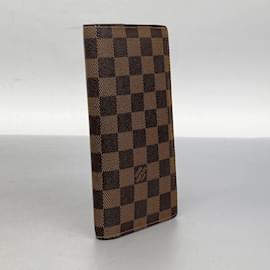 Louis Vuitton-Louis Vuitton Long Wallet Damier Portefeuille Brazza N60017 Ebene-Damier ebene