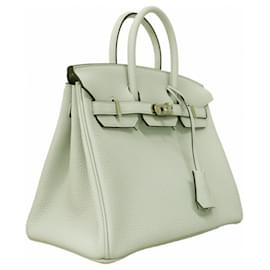 Hermès-Hermes Birkin 25 Togo Handbag in Greenev W-Other
