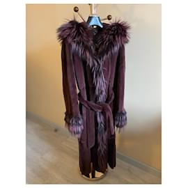 Autre Marque-Coats, Outerwear-Dark purple