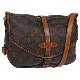 Louis Vuitton-LOUIS VUITTON Monogram Saumur 30 Shoulder Bag M42256 LV Auth bs20413-Monogram