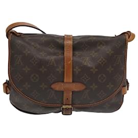 Louis Vuitton-LOUIS VUITTON Monogram Saumur 30 Shoulder Bag M42256 LV Auth bs20413-Monogram