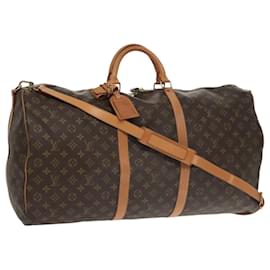 Louis Vuitton-LOUIS VUITTON Monogram Keepall Bandouliere 60 Boston Bag M41412 LV Auth 103171-Monogram