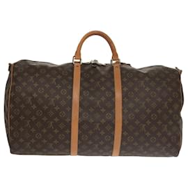 Louis Vuitton-LOUIS VUITTON Monogram Keepall Bandouliere 60 Boston Bag M41412 LV Auth 103171-Monogram