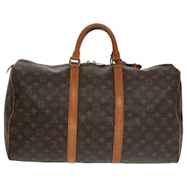 Louis Vuitton-LOUIS VUITTON Monogram Keepall 50 Boston Bag M41426 LV Auth 103170-Monogram